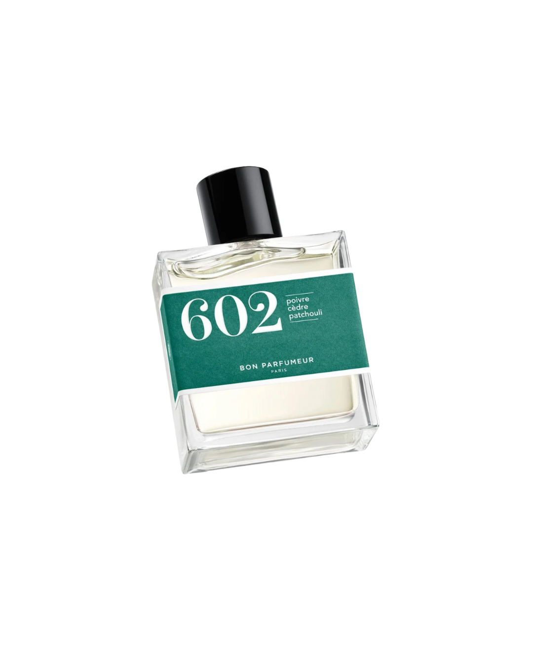 Eau de parfum Bon Parfumeur 602 – Poivre, Cèdre et Patchouli, flacon 30 ml, parfum boisé et épicé vegan.