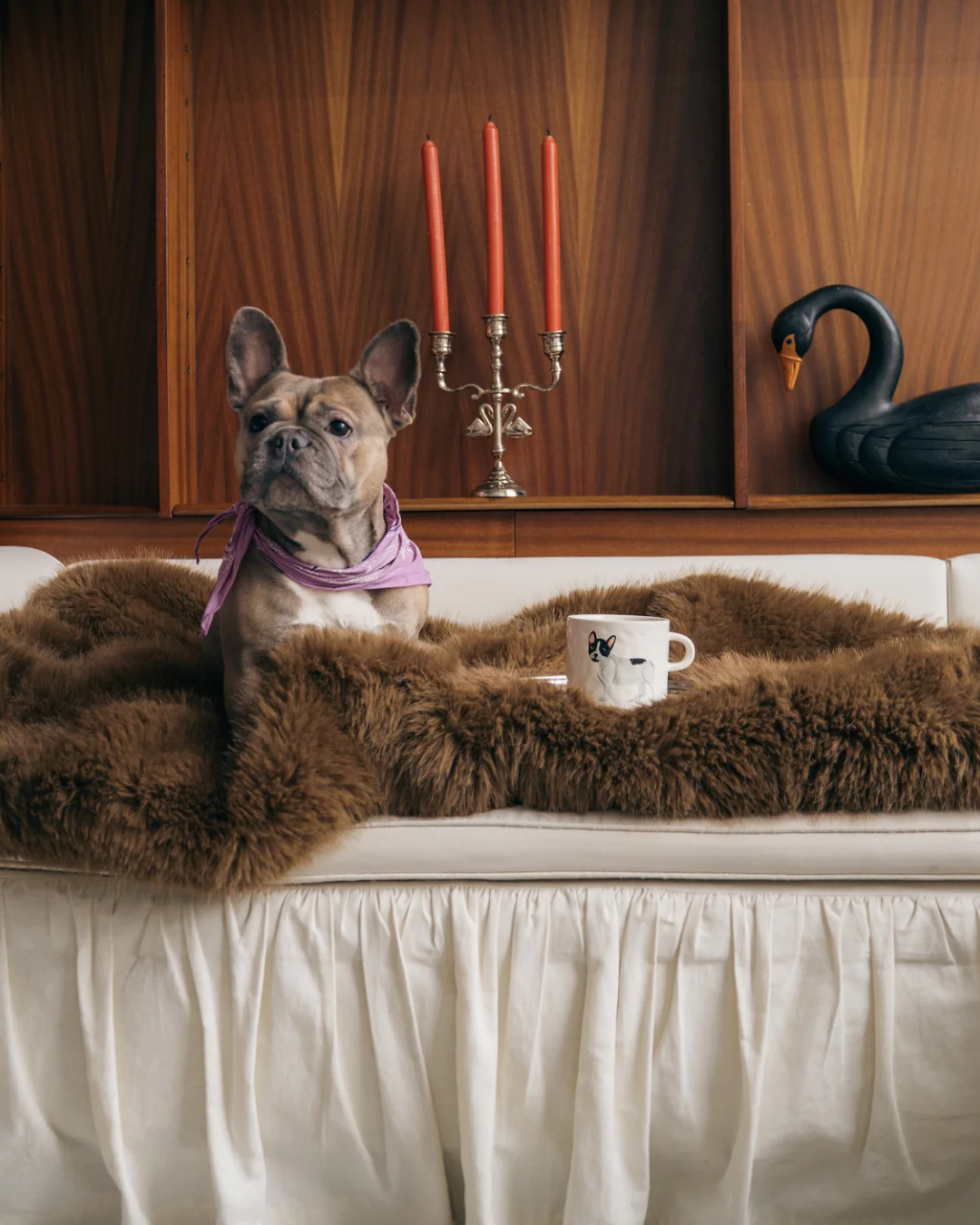 Mug en céramique fait main avec motif bouledogue français – tasse originale chien frenchie