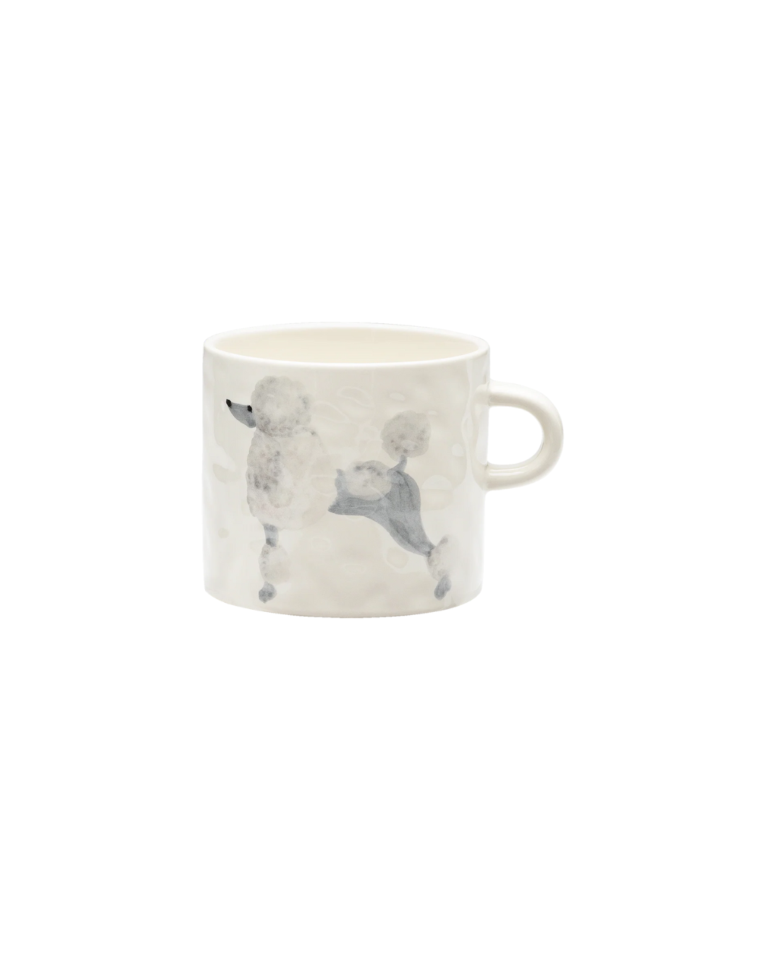 Mug en céramique fait main avec motif caniche – tasse originale chien poodle