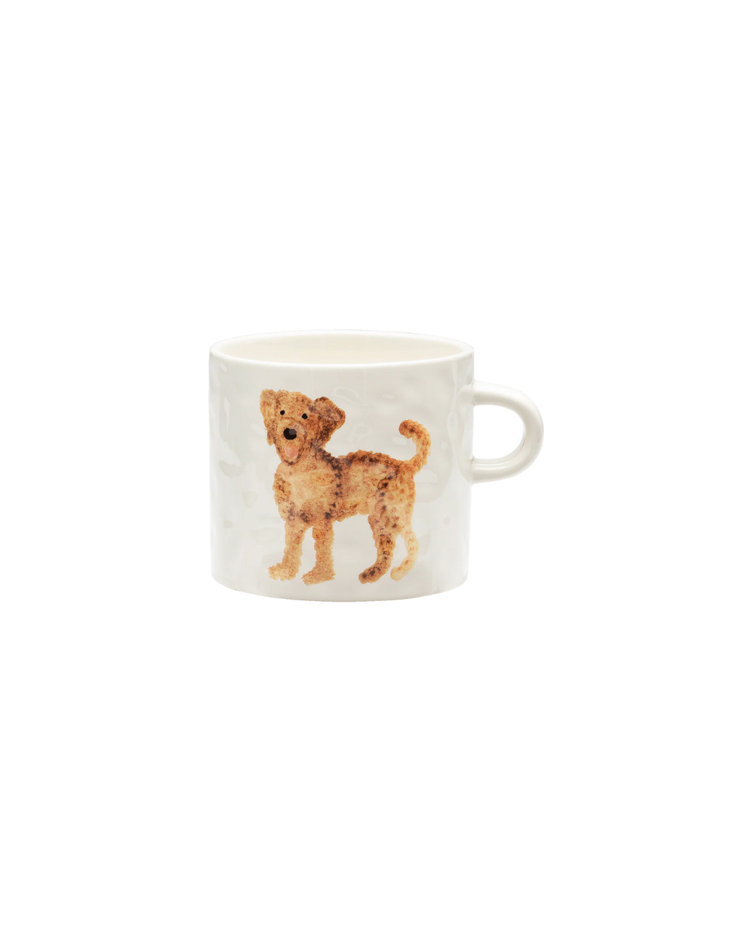 Mug en céramique fait main avec motif labradoodle – tasse originale chien croisé caniche et labrador