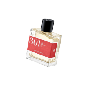 Eau de parfum Bon Parfumeur 301 – Santal, Ambre et Cardamome, flacon élégant parfum mixte épicé et boisé.