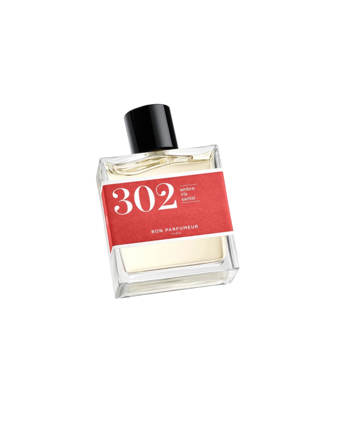 Eau de parfum Bon Parfumeur 302 – Ambre, Iris et Bois de Santal, flacon 30 ml, parfum ambré et épicé, vegan.