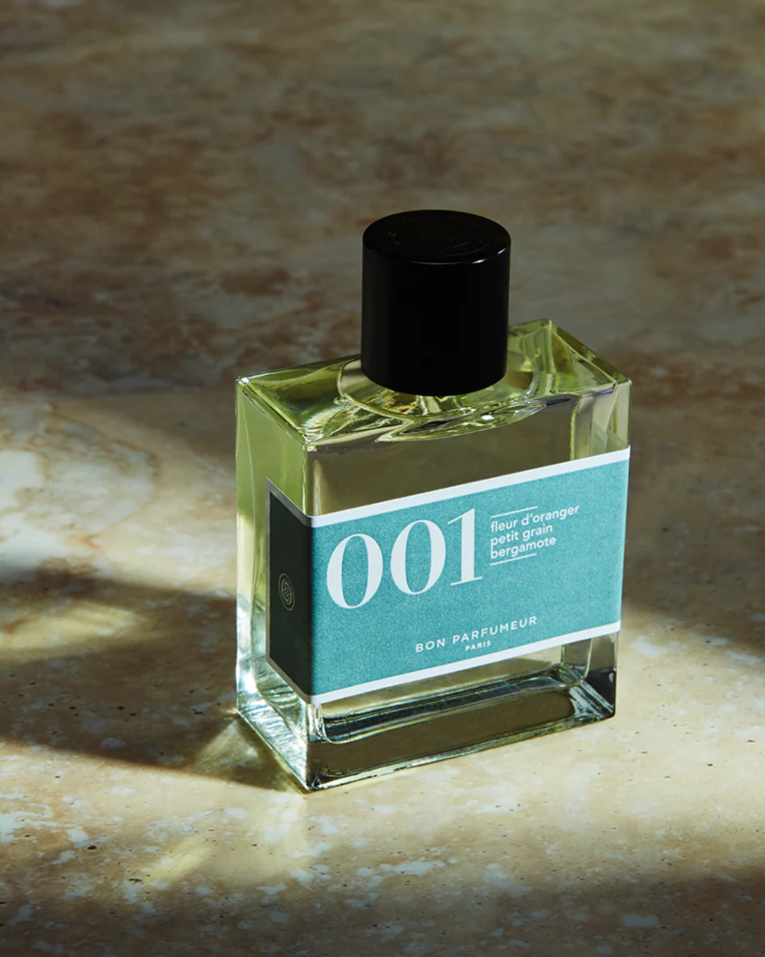 Eau de parfum Bon Parfumeur 001 – Fleur d’Oranger, Petit Grain et Bergamote, flacon 30 ml, cologne florale douce et intemporelle.