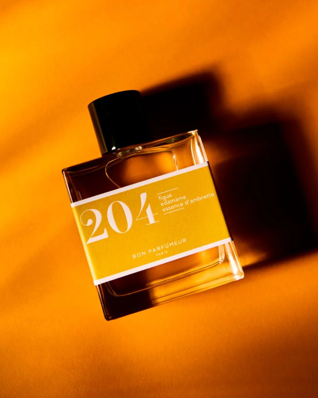 Eau de parfum Bon Parfumeur 204 – Figue, Édamame et Ambrette, flacon 30 ml, parfum frais et solaire, vegan et naturel.