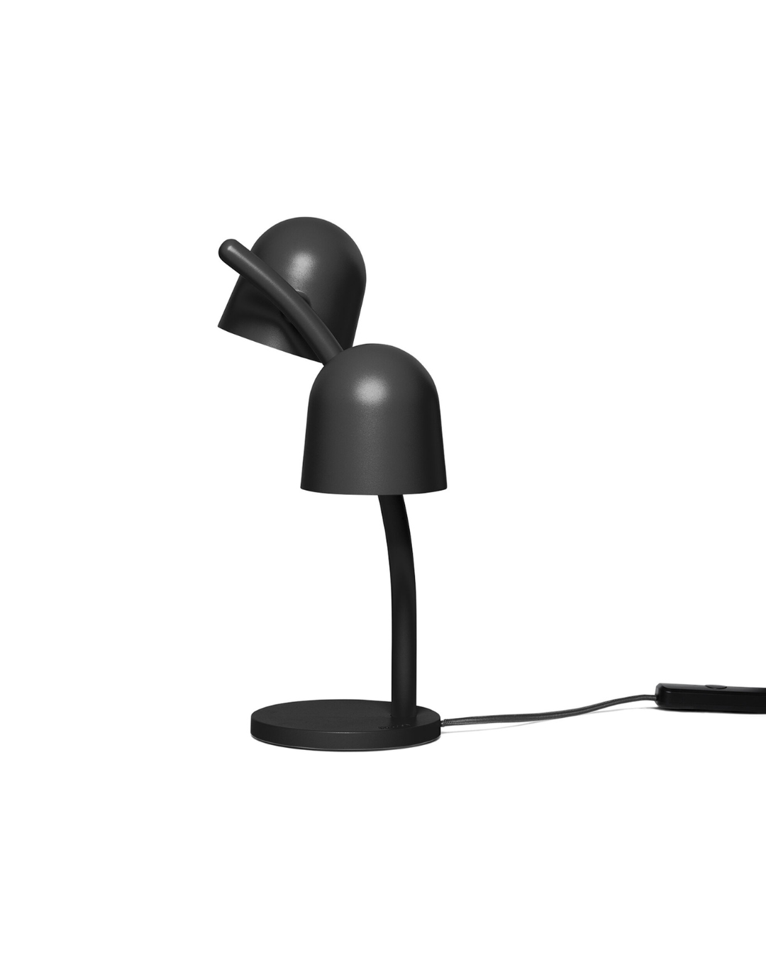 Lampe de table Little Lebow anthracite, abat-jour orientables et dimmables, design Fatboy par Kranen/Gille.