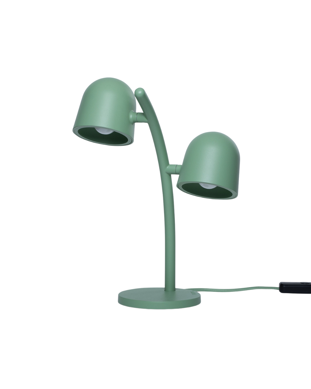 Lampe de table Little Lebow verte, abat-jour orientables et dimmables, design Fatboy par Kranen/Gille.