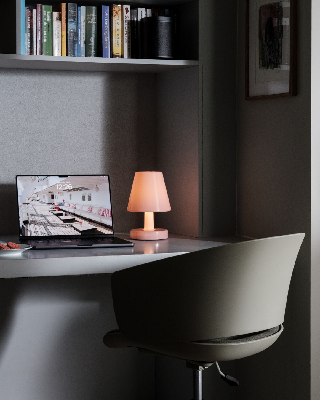 Lampe Edison The Ambiance Soft Pink – Lampe de table sans fil design et apaisante
