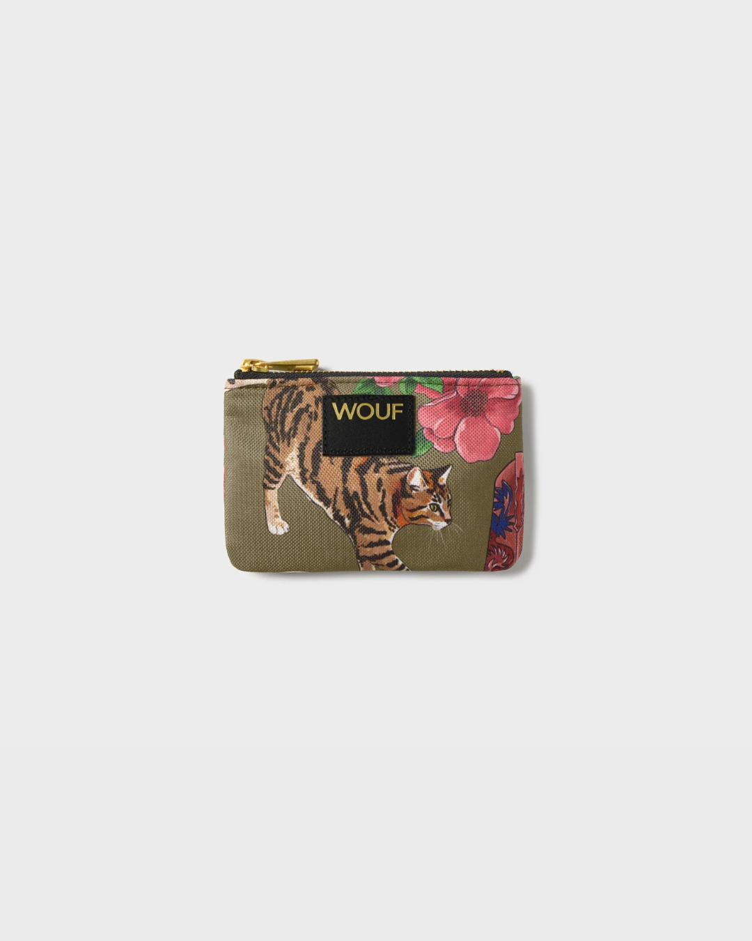 Porte-monnaie Rodeo en tissu recyclé – compact, pratique et déperlant avec fente arrière en cuir pour cartes