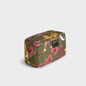 Trousse de toilette Rodeo kaki en tissu recyclé – pratique, déperlante et durable avec poche intérieure et compartiment principal