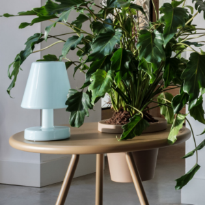 Lampe Edison The Ambiance Soft Blue sans fil, design pastel bleu et lumière réglable