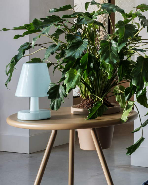 Lampe Edison The Ambiance Soft Blue sans fil, design pastel bleu et lumière réglable