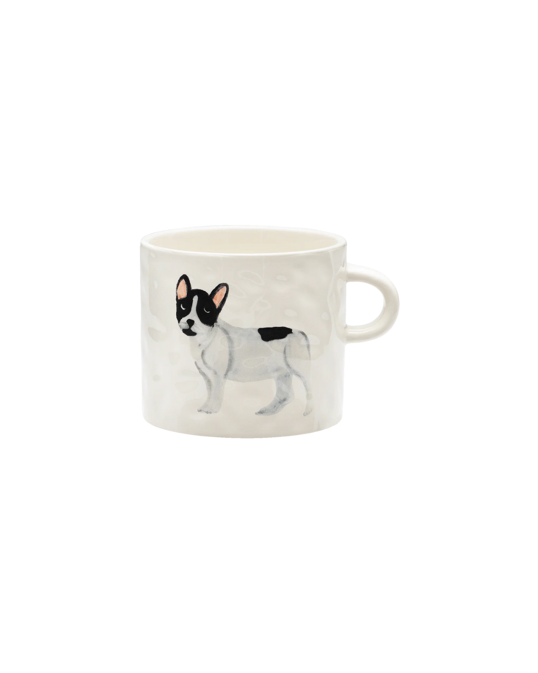 Mug en céramique fait main avec motif bouledogue français – tasse originale chien frenchie