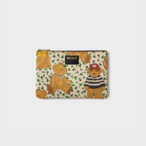 Pochette Cute oursons en tissu recyclé – pochette compacte, déperlante et durable pour ranger vos essentiels