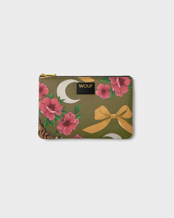 Pochette Rodeo kaki en tissu recyclé – pratique, compacte et déperlante pour organiser vos essentiels