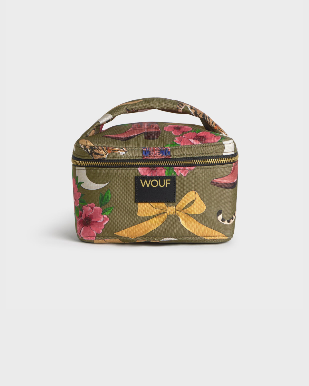 Vanity Rodeo kaki en tissu recyclé – trousse de toilette pratique, déperlante et durable avec grand compartiment