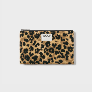 Pochette Feline léopard en tissu recyclé – pratique, compacte et déperlante pour organiser vos essentiels