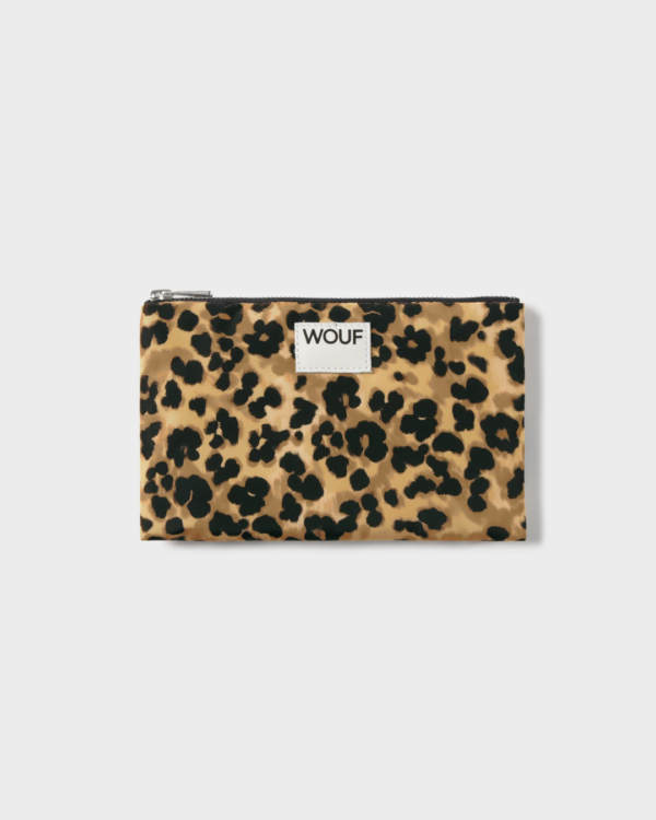 Pochette Feline léopard en tissu recyclé – pratique, compacte et déperlante pour organiser vos essentiels