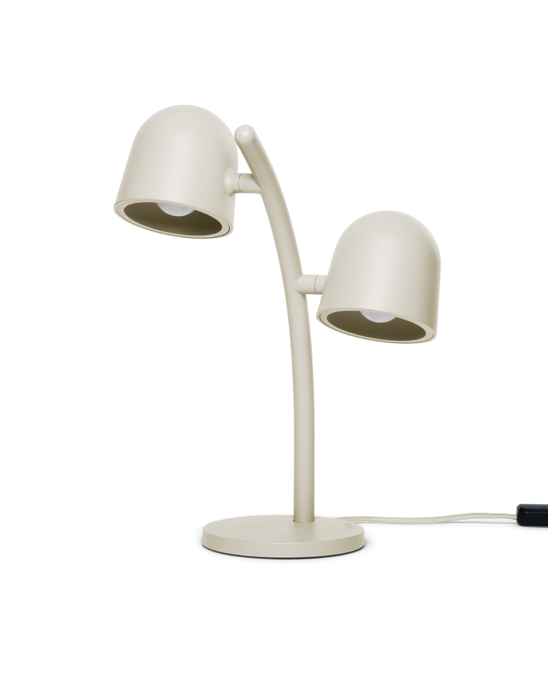 Lampe de table Little Lebow crème, abat-jour orientables et dimmables, design Fatboy signé Kranen/Gille.