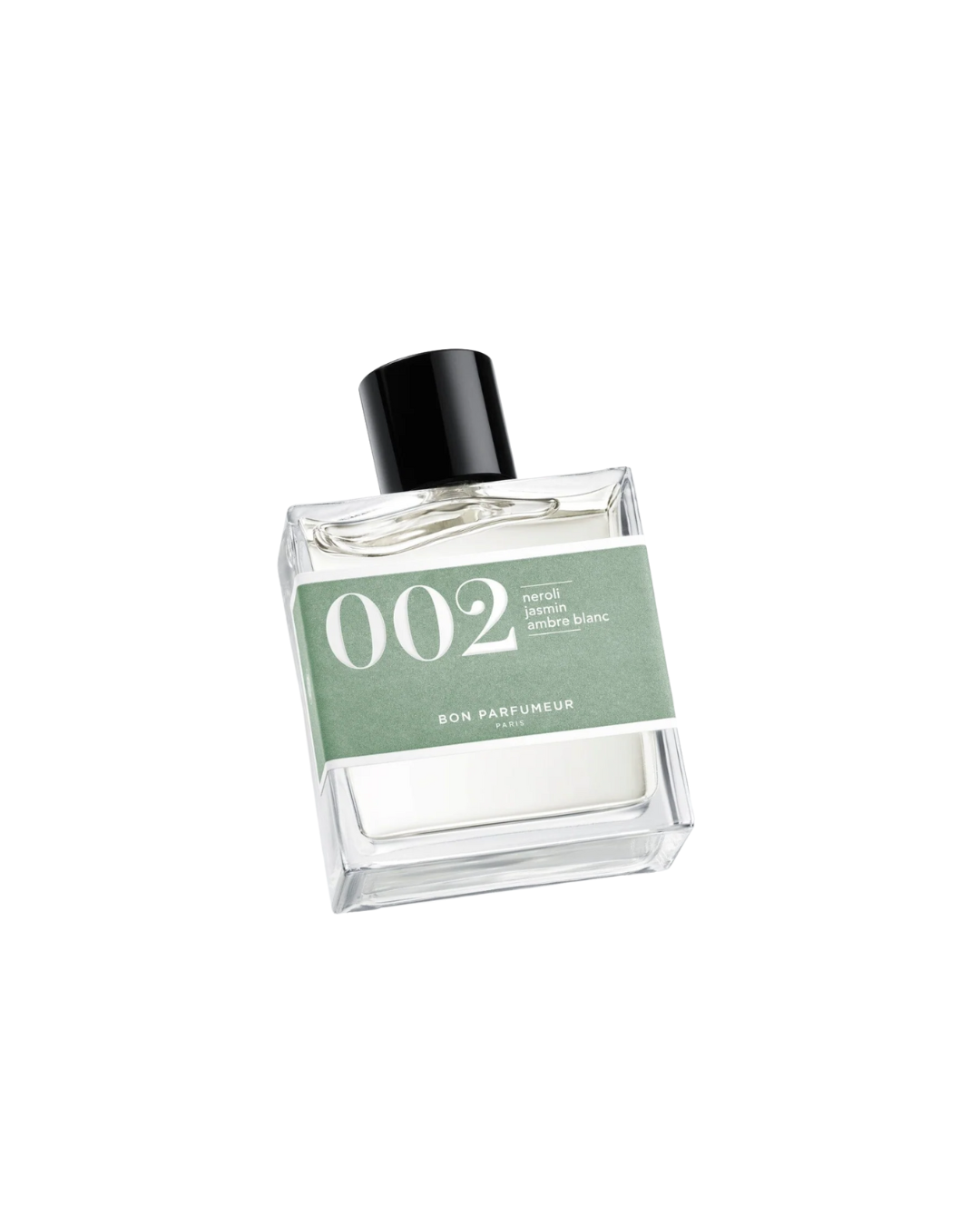 Eau de parfum Bon Parfumeur 002 – Néroli, Jasmin, Ambre blanc, flacon 30 ml, parfum mixte floral et lumineux.