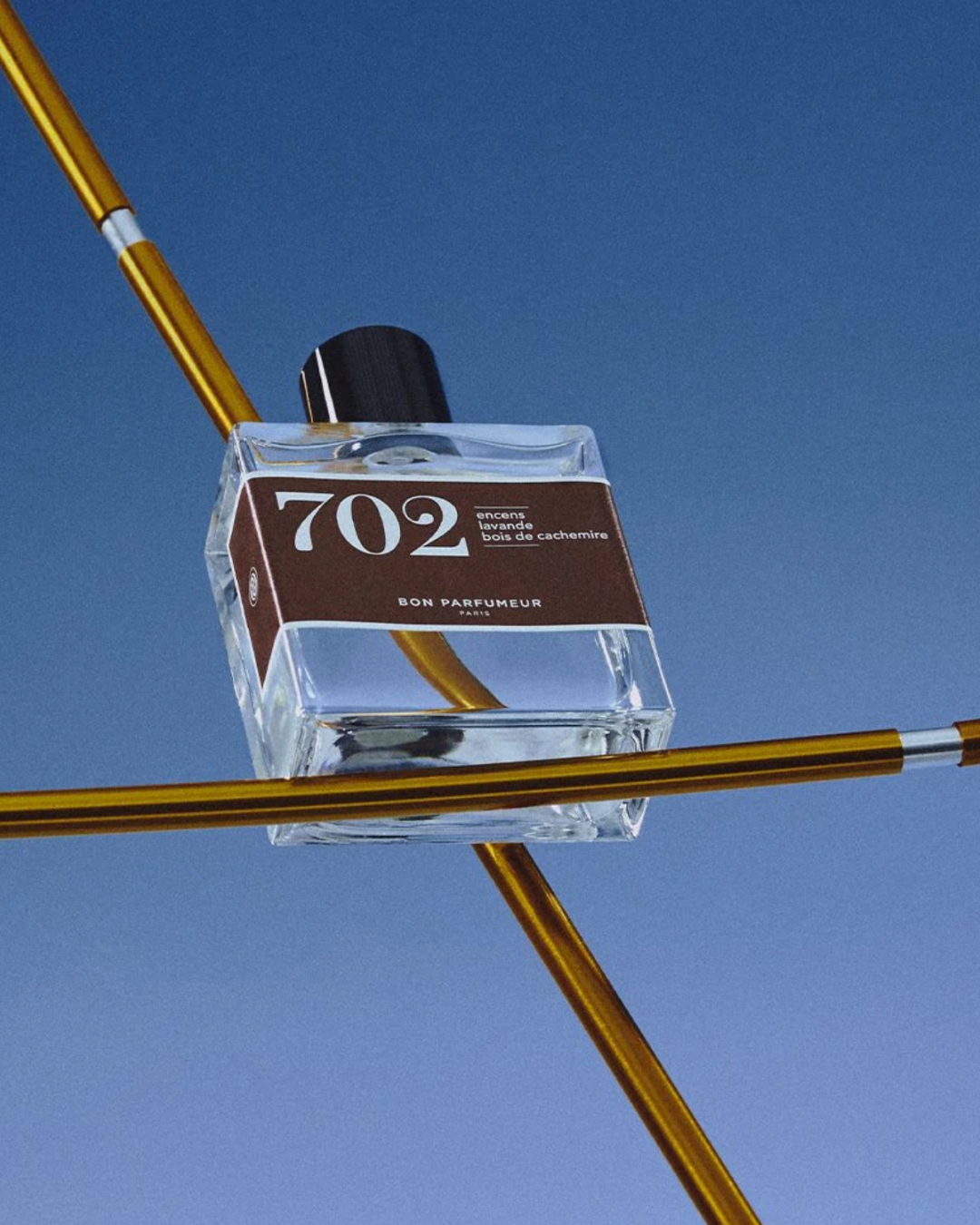 Eau de parfum Bon Parfumeur 702 – Encens, Lavande et Bois de Cachemire, flacon 30 ml, parfum aromatique frais et chaud.