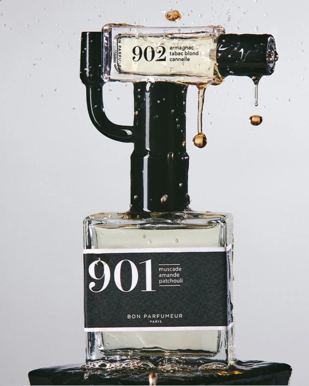 Eau de parfum Bon Parfumeur 901 – Muscade, Amande et Patchouli, flacon 30 ml, parfum boisé blond et épicé vegan.