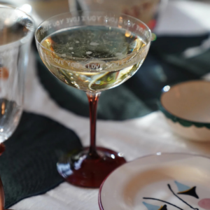 Verre à champagne en cristal avec base rouge et inscription I Love You – idée cadeau romantique