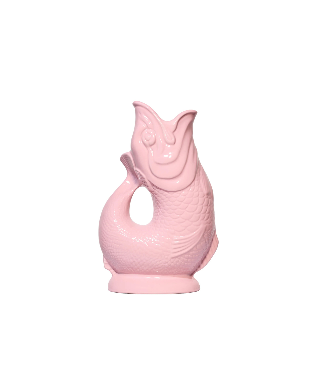 Carafe Gluggle Baby Pink XL – pichet en céramique fabriqué à la main en Angleterre, design iconique et bruit glouglou unique.