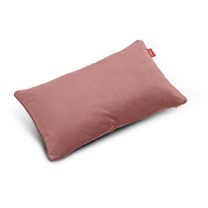 Coussin rectangle velours recyclé Rose Quartz en polyester 100 % recyclé avec rembourrage écoresponsable