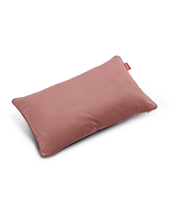 Coussin rectangle velours recyclé Rose Quartz en polyester 100 % recyclé avec rembourrage écoresponsable