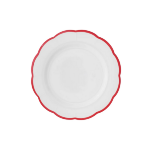 Assiette creuse Bitossi Home en pierre de fer avec bordure, diamètre 22,8 cm – vaisselle italienne élégante et durable.