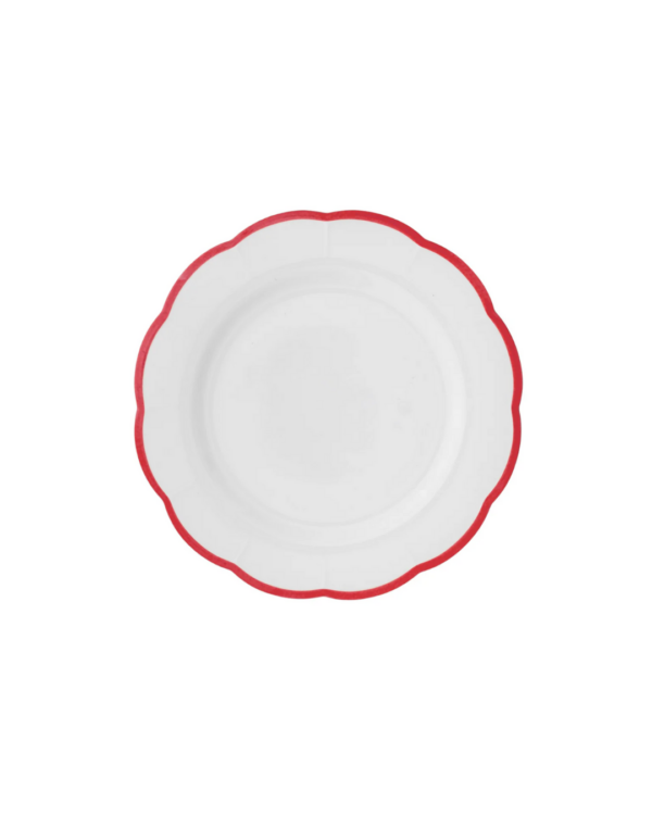 Assiette creuse Bitossi Home en pierre de fer avec bordure, diamètre 22,8 cm – vaisselle italienne élégante et durable.