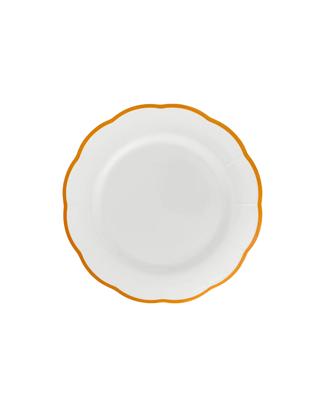 Assiette plate Bitossi Home en pierre de fer avec bordure ocre, diamètre 20,9 cm – vaisselle design italienne élégante et intemporelle.