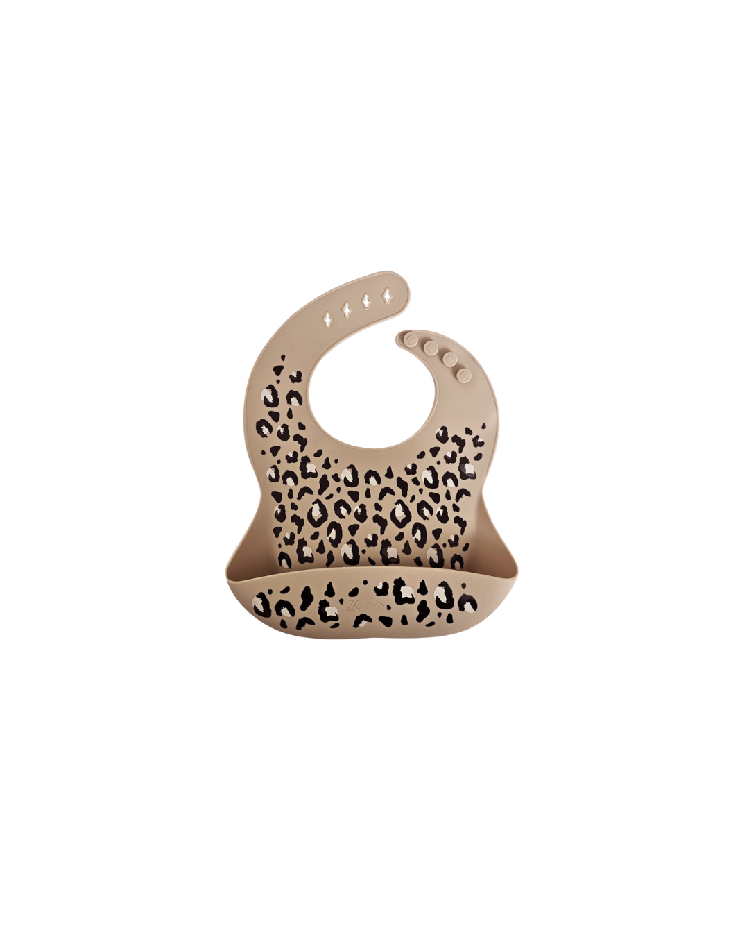 Bavoir bébé en silicone avec poche récupératrice et réglage 4 positions