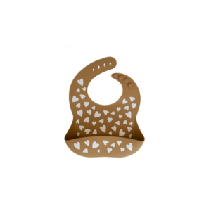 Bavoir bébé en silicone avec poche récupératrice et réglage 4 positions