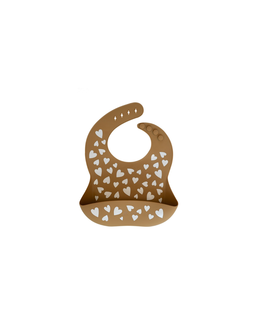 Bavoir bébé en silicone avec poche récupératrice et réglage 4 positions