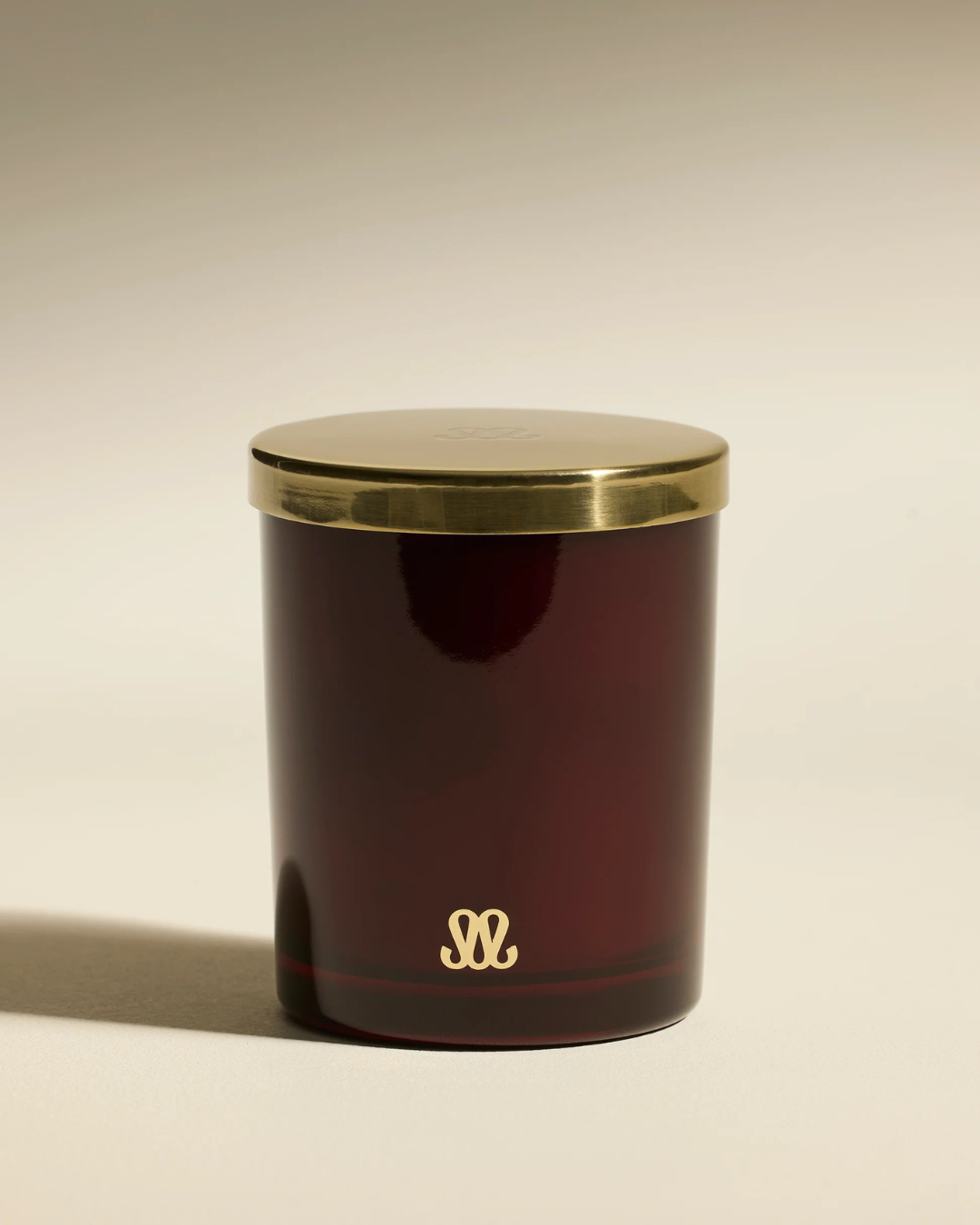 Bougie Stella Santal 200g en verre teinté, Maison Sarah Lavoine, cire végétale au bois de santal, fabrication artisanale française