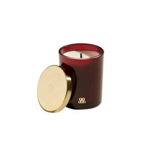 Bougie Stella Santal 200g en verre teinté, Maison Sarah Lavoine, cire végétale au bois de santal, fabrication artisanale française