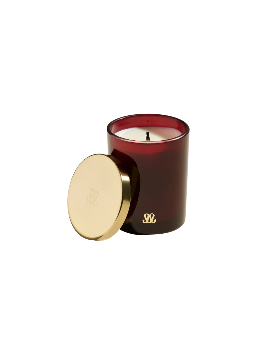 Bougie Stella Santal 200g en verre teinté, Maison Sarah Lavoine, cire végétale au bois de santal, fabrication artisanale française
