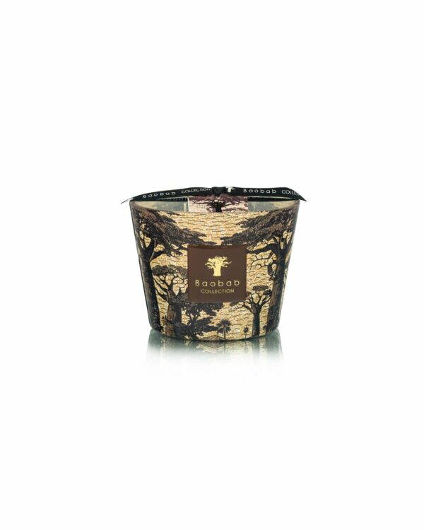 Bougie parfumée Baobab Sacred Trees Mankono Max 10 avec décor Uniwax.