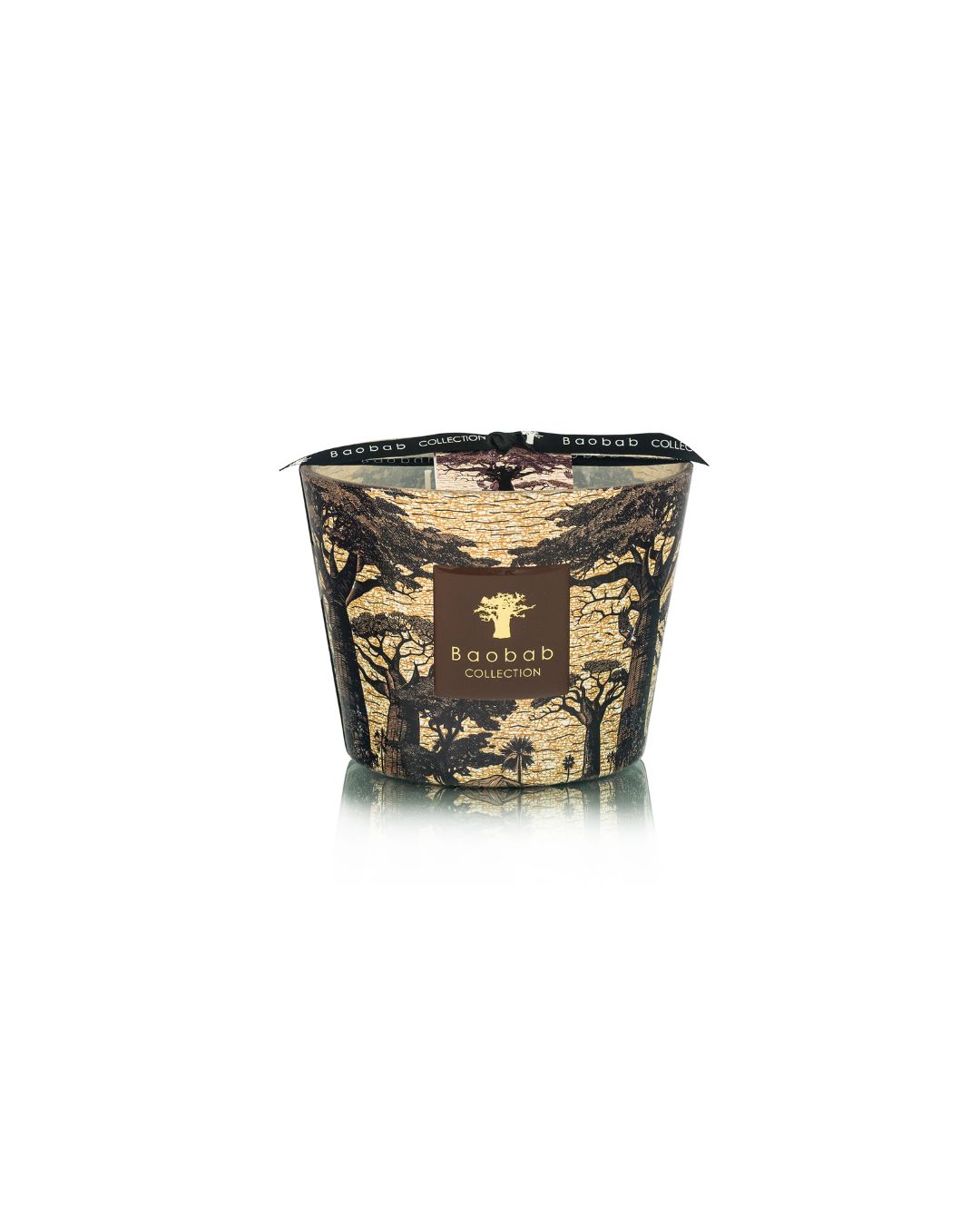 Bougie parfumée Baobab Sacred Trees Mankono Max 10 avec décor Uniwax.