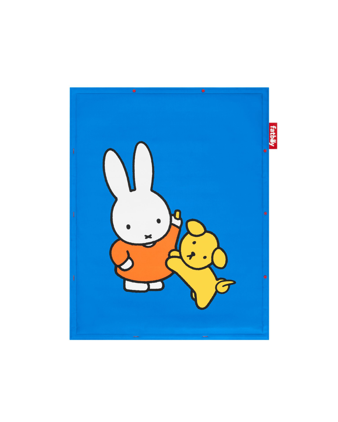 Tapis Flying Carpet x Miffy Fatboy en polyester recyclé avec imprimé Miffy – antidérapant, résistant et modulable