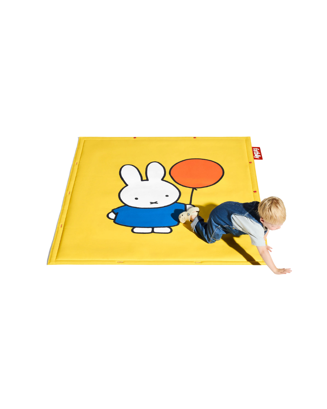 Tapis Flying Carpet x Miffy Fatboy en polyester recyclé avec imprimé Miffy – antidérapant, résistant et modulable