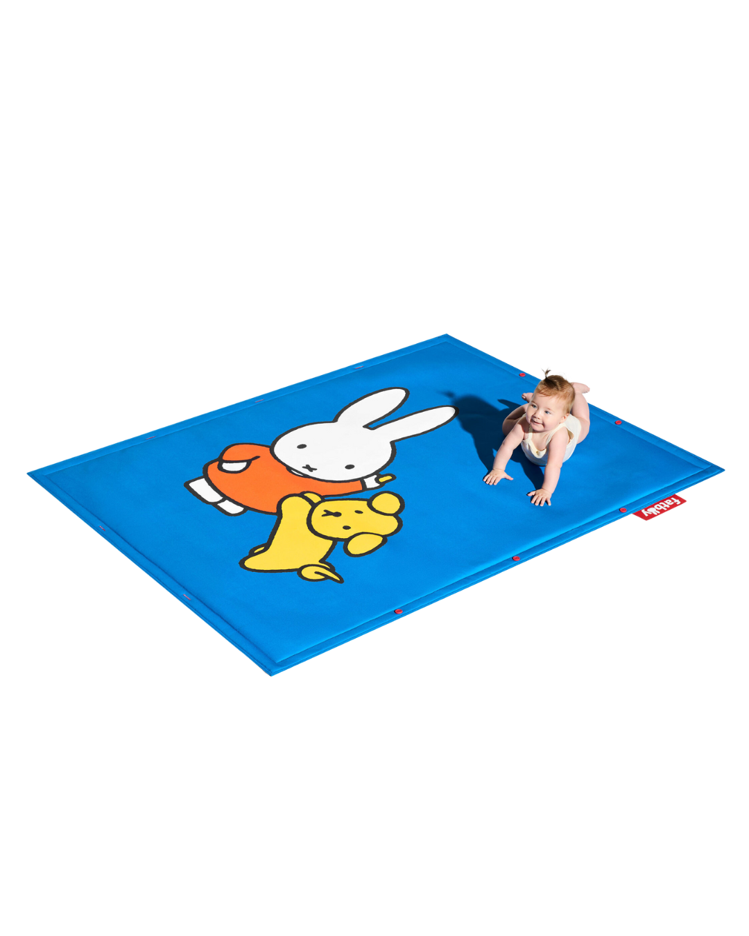 Tapis Flying Carpet x Miffy Fatboy en polyester recyclé avec imprimé Miffy – antidérapant, résistant et modulable