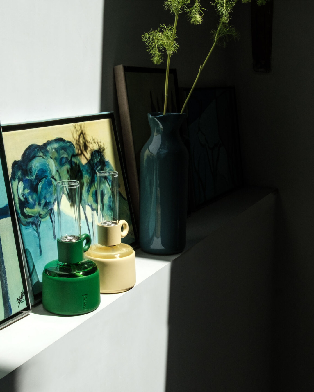 Lampe à huile Flamtastique XS Fatboy transparente avec base en silicone et mèche réglable