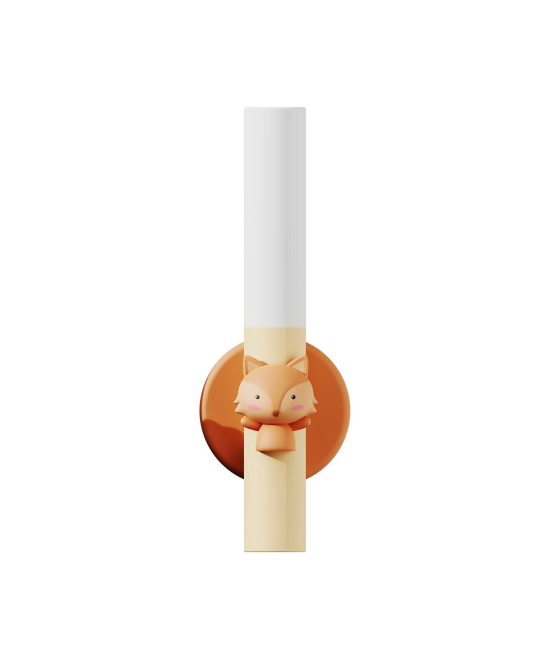 Lampe enfant ZOO Renard marron rechargeable 3-en-1 en silicone souple de Zoo Family.