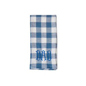 Serviette de table brodée à carreaux en coton Bitossi Home – élégante, durable et lavable en machine.