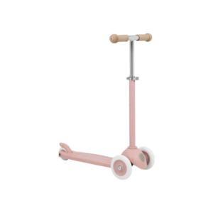 Trottinette rose poudré Banwood Eco à 3 roues pour enfant en plastique recyclé
