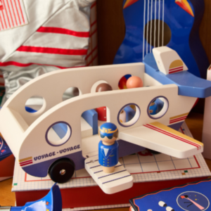 Avion Voyage Voyage – Jouet en bois écoresponsable dès 18 mois | Développe imagination & motricité