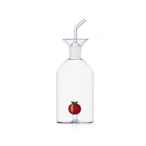 Bouteille huile design transparent avec bec anti-goutte