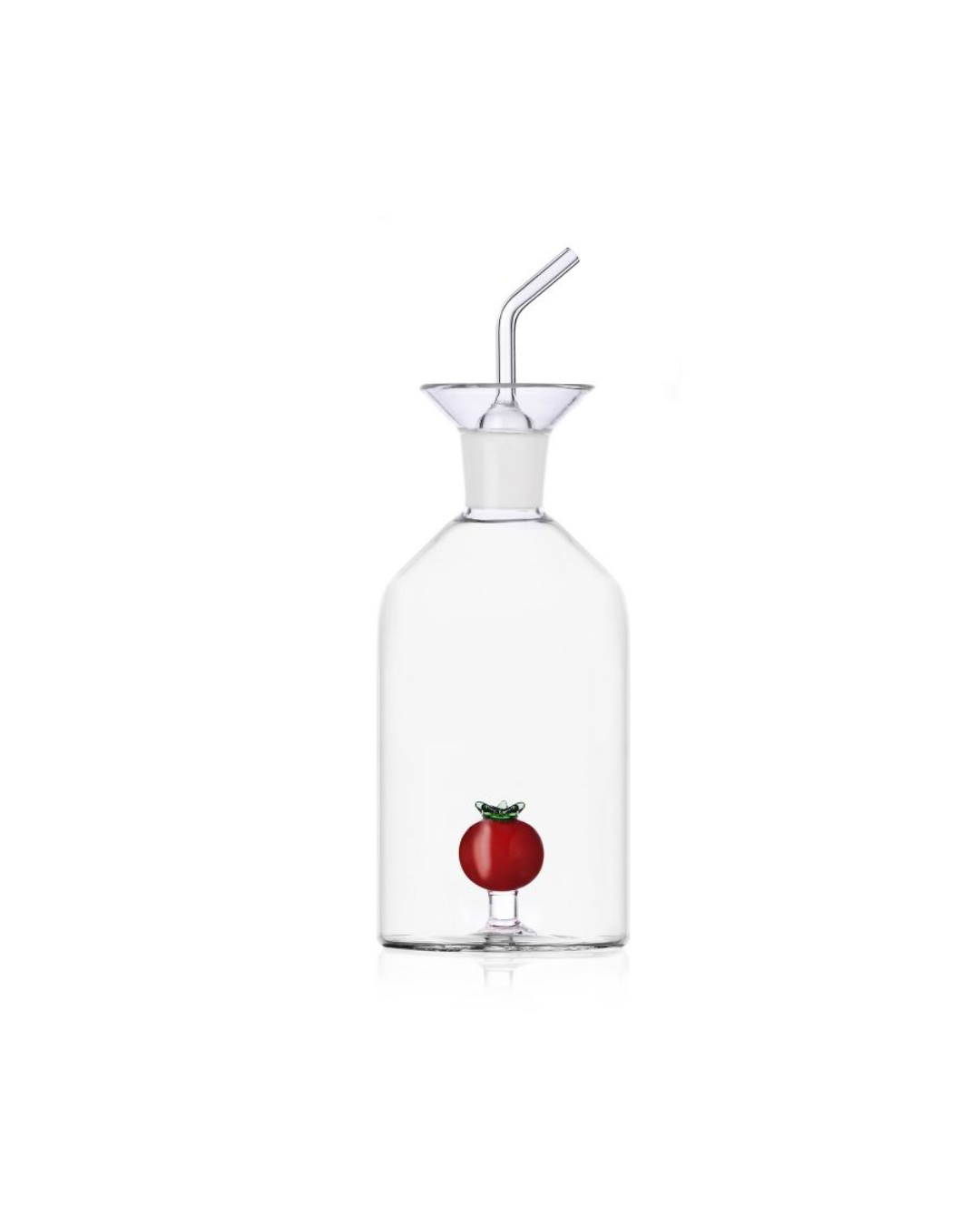 Bouteille huile design transparent avec bec anti-goutte